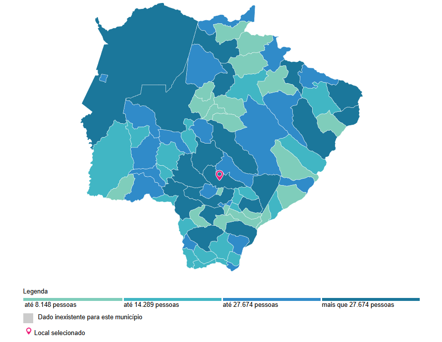 Mapa de Localização de Rio Brilhante